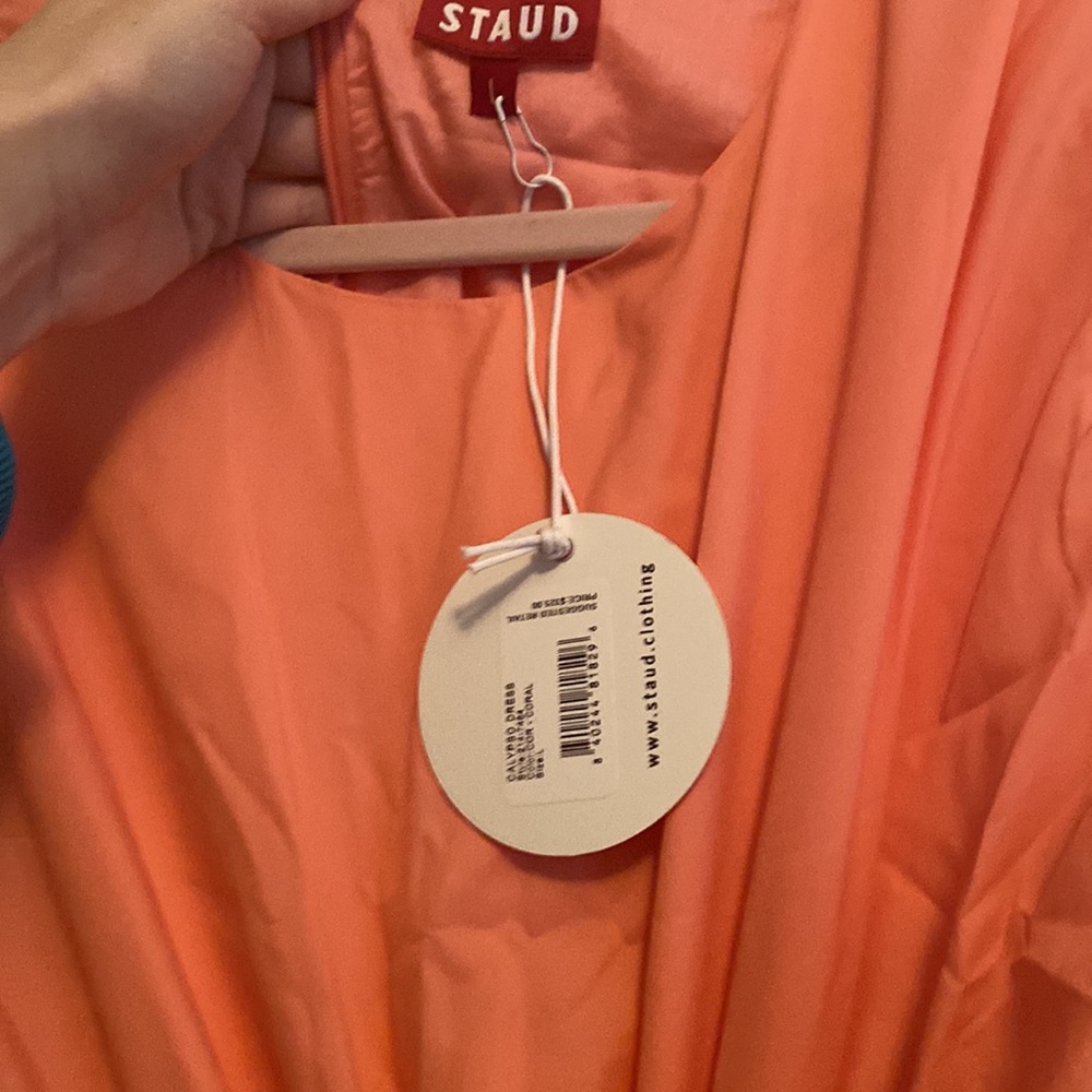NWT STAUD pink calypso dress size Large - Picture 2 of 6